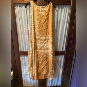 Magnolia pearl Layla tank dress in Goldrush